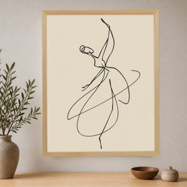Wallity Pintura Decorativa en Lienzo Enmarcada 70 x 95 cm